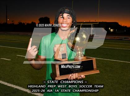 Thumbnail 1 in Highland Prep West vs. Red Rock (AIA 1A Final - Awards) photogallery.