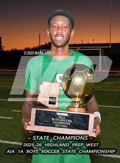 Thumbnail 3 in Highland Prep West vs. Red Rock (AIA 1A Final - Awards) photogallery.