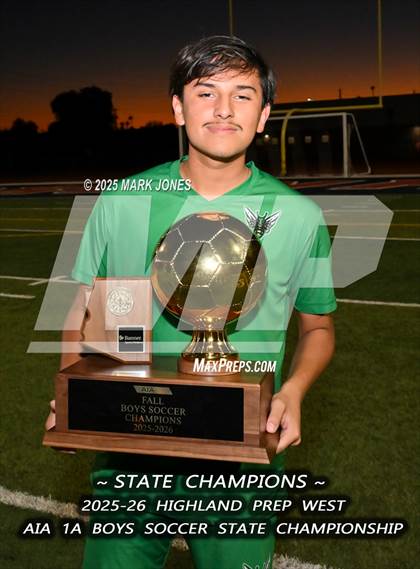 Thumbnail 2 in Highland Prep West vs. Red Rock (AIA 1A Final - Awards) photogallery.