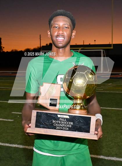 Thumbnail 2 in Highland Prep West vs. Red Rock (AIA 1A Final - Awards) photogallery.