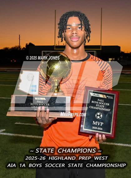 Thumbnail 1 in Highland Prep West vs. Red Rock (AIA 1A Final - Awards) photogallery.