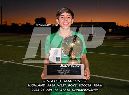 Thumbnail 1 in Highland Prep West vs. Red Rock (AIA 1A Final - Awards) photogallery.