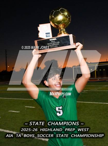 Thumbnail 1 in Highland Prep West vs. Red Rock (AIA 1A Final - Awards) photogallery.