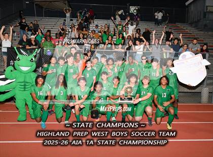 Thumbnail 3 in Highland Prep West vs. Red Rock (AIA 1A Final - Awards) photogallery.