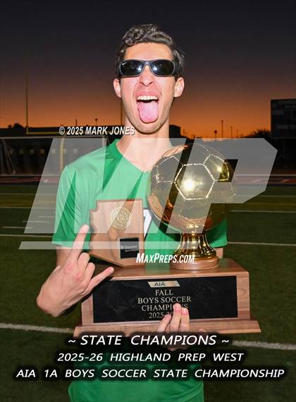 Thumbnail 2 in Highland Prep West vs. Red Rock (AIA 1A Final - Awards) photogallery.