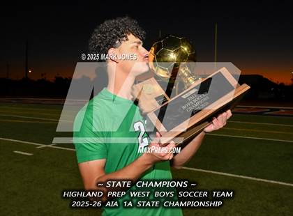 Thumbnail 1 in Highland Prep West vs. Red Rock (AIA 1A Final - Awards) photogallery.