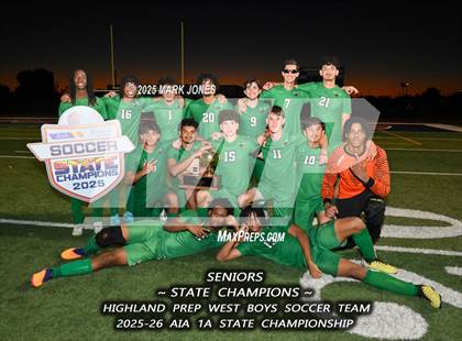 Thumbnail 1 in Highland Prep West vs. Red Rock (AIA 1A Final - Awards) photogallery.