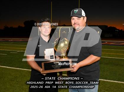 Thumbnail 1 in Highland Prep West vs. Red Rock (AIA 1A Final - Awards) photogallery.