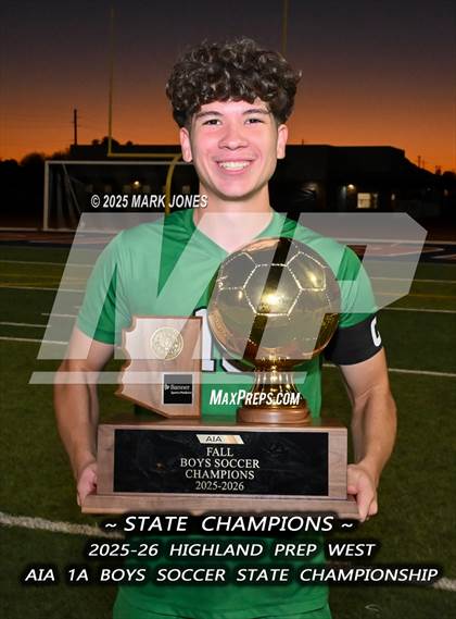 Thumbnail 3 in Highland Prep West vs. Red Rock (AIA 1A Final - Awards) photogallery.