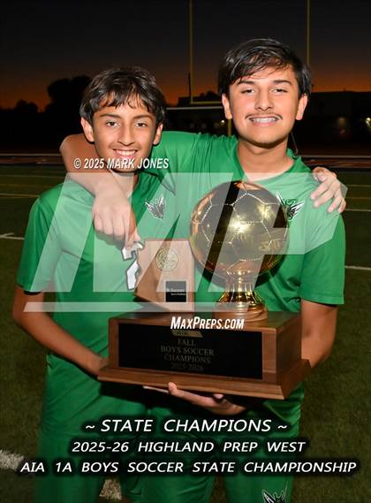 Thumbnail 1 in Highland Prep West vs. Red Rock (AIA 1A Final - Awards) photogallery.