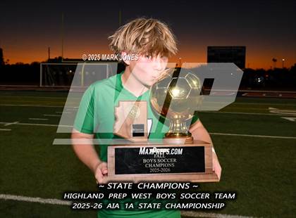 Thumbnail 3 in Highland Prep West vs. Red Rock (AIA 1A Final - Awards) photogallery.