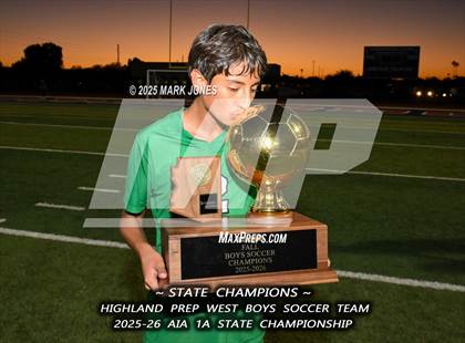 Thumbnail 1 in Highland Prep West vs. Red Rock (AIA 1A Final - Awards) photogallery.