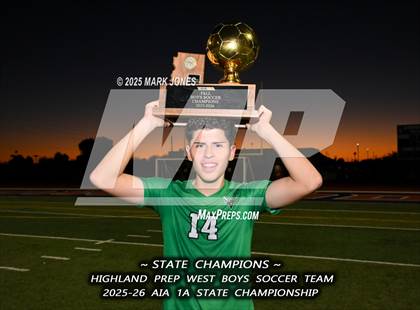 Thumbnail 1 in Highland Prep West vs. Red Rock (AIA 1A Final - Awards) photogallery.