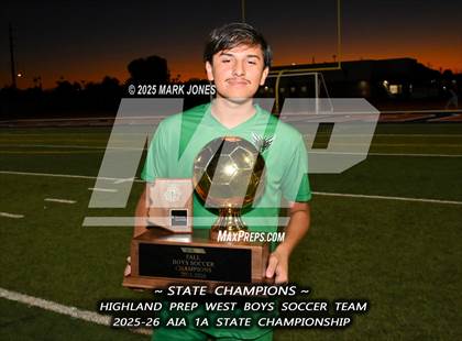 Thumbnail 3 in Highland Prep West vs. Red Rock (AIA 1A Final - Awards) photogallery.