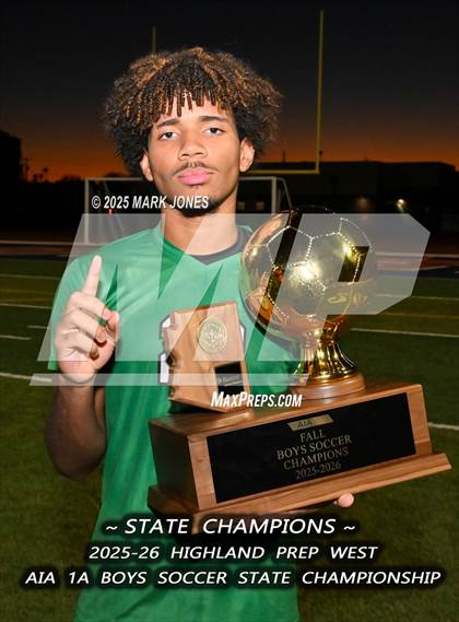 Thumbnail 1 in Highland Prep West vs. Red Rock (AIA 1A Final - Awards) photogallery.