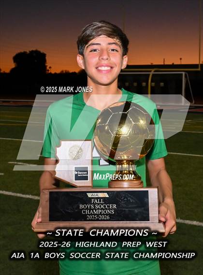 Thumbnail 2 in Highland Prep West vs. Red Rock (AIA 1A Final - Awards) photogallery.