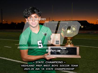 Thumbnail 1 in Highland Prep West vs. Red Rock (AIA 1A Final - Awards) photogallery.