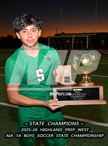 Thumbnail 2 in Highland Prep West vs. Red Rock (AIA 1A Final - Awards) photogallery.