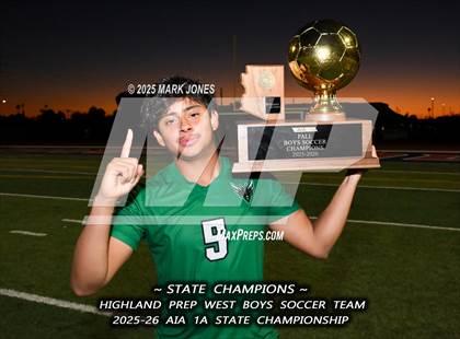 Thumbnail 3 in Highland Prep West vs. Red Rock (AIA 1A Final - Awards) photogallery.