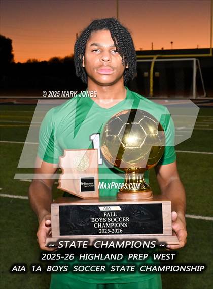 Thumbnail 1 in Highland Prep West vs. Red Rock (AIA 1A Final - Awards) photogallery.