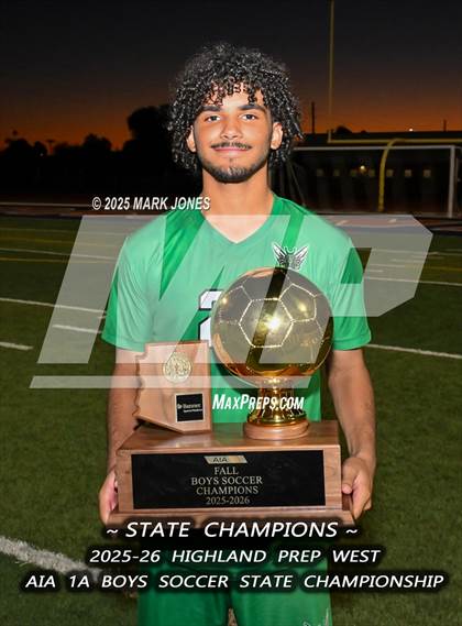 Thumbnail 3 in Highland Prep West vs. Red Rock (AIA 1A Final - Awards) photogallery.