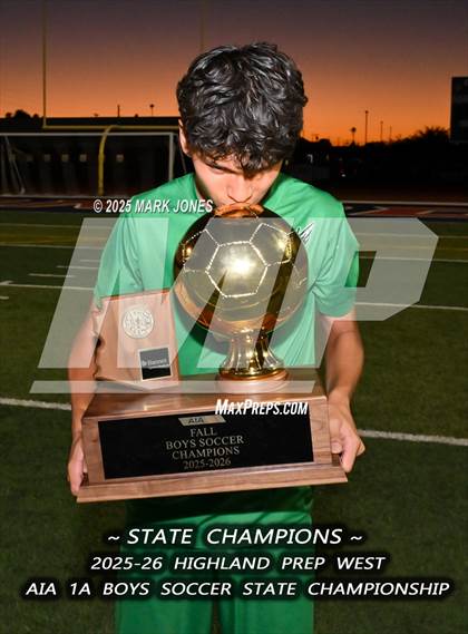 Thumbnail 3 in Highland Prep West vs. Red Rock (AIA 1A Final - Awards) photogallery.