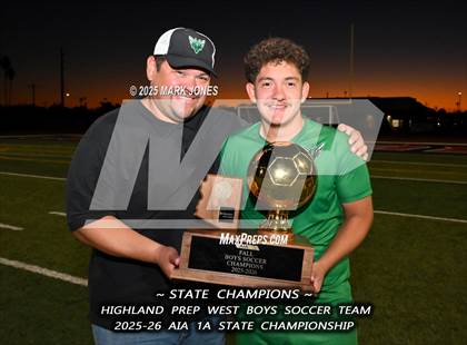 Thumbnail 1 in Highland Prep West vs. Red Rock (AIA 1A Final - Awards) photogallery.