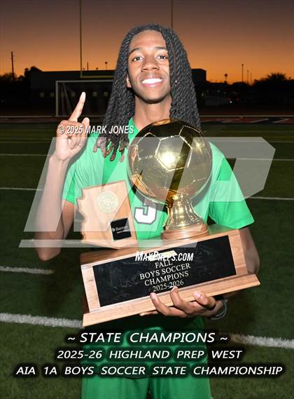 Thumbnail 2 in Highland Prep West vs. Red Rock (AIA 1A Final - Awards) photogallery.