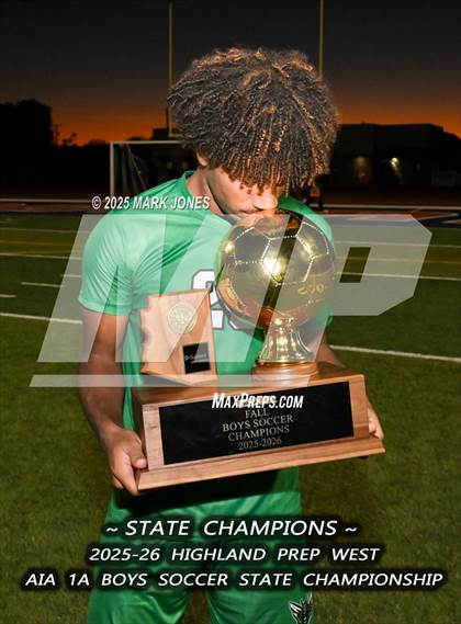 Thumbnail 2 in Highland Prep West vs. Red Rock (AIA 1A Final - Awards) photogallery.