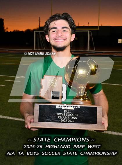 Thumbnail 3 in Highland Prep West vs. Red Rock (AIA 1A Final - Awards) photogallery.