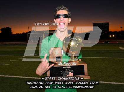 Thumbnail 1 in Highland Prep West vs. Red Rock (AIA 1A Final - Awards) photogallery.