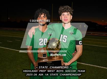 Thumbnail 1 in Highland Prep West vs. Red Rock (AIA 1A Final - Awards) photogallery.