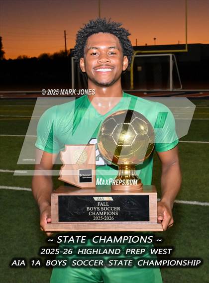 Thumbnail 3 in Highland Prep West vs. Red Rock (AIA 1A Final - Awards) photogallery.