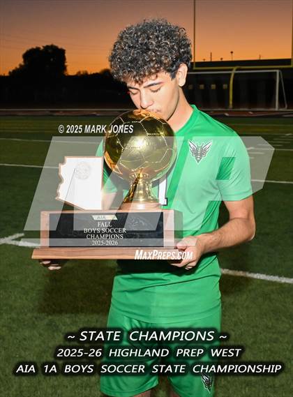 Thumbnail 1 in Highland Prep West vs. Red Rock (AIA 1A Final - Awards) photogallery.