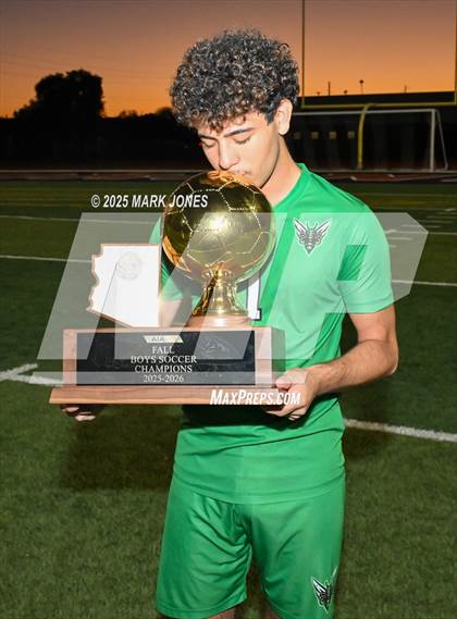 Thumbnail 3 in Highland Prep West vs. Red Rock (AIA 1A Final - Awards) photogallery.