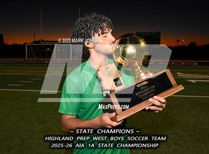 Thumbnail 1 in Highland Prep West vs. Red Rock (AIA 1A Final - Awards) photogallery.