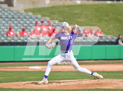 Thumbnail 1 in Routt Catholic vs. Marquette (IHSA 1A Semifinal) photogallery.