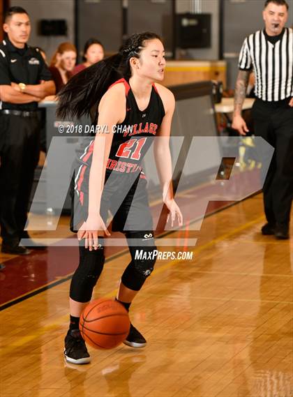 Thumbnail 3 in Village Christian vs. Hart (La Canada Tournament) photogallery.