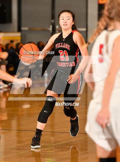 Thumbnail 1 in Village Christian vs. Hart (La Canada Tournament) photogallery.
