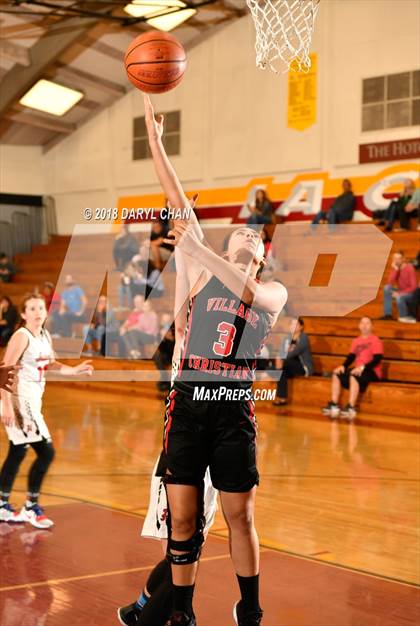 Thumbnail 3 in Village Christian vs. Hart (La Canada Tournament) photogallery.