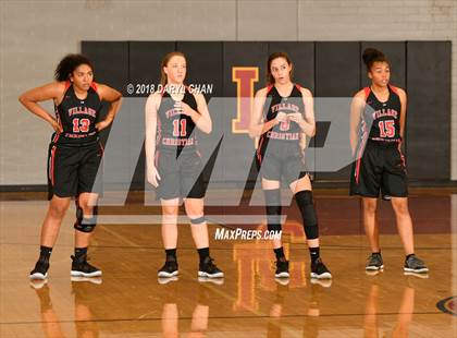 Thumbnail 3 in Village Christian vs. Hart (La Canada Tournament) photogallery.
