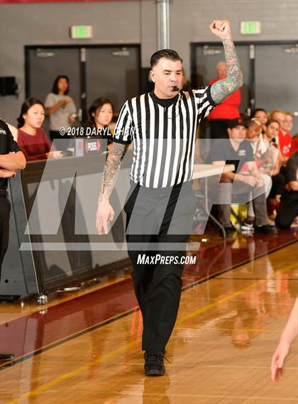 Thumbnail 3 in Village Christian vs. Hart (La Canada Tournament) photogallery.