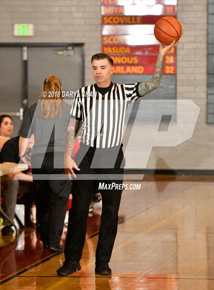 Thumbnail 1 in Village Christian vs. Hart (La Canada Tournament) photogallery.