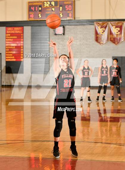 Thumbnail 2 in Village Christian vs. Hart (La Canada Tournament) photogallery.