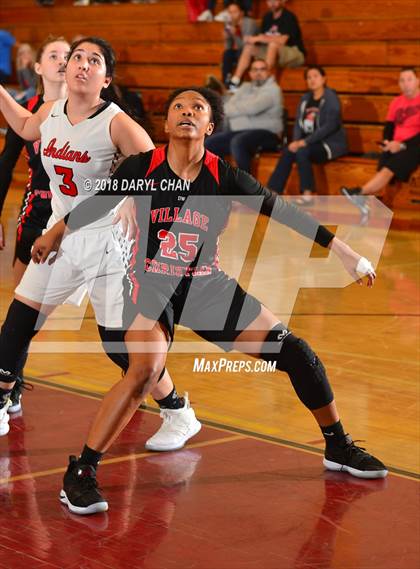 Thumbnail 3 in Village Christian vs. Hart (La Canada Tournament) photogallery.
