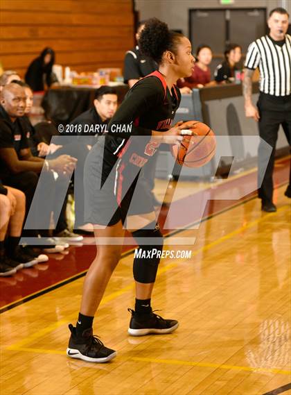 Thumbnail 2 in Village Christian vs. Hart (La Canada Tournament) photogallery.