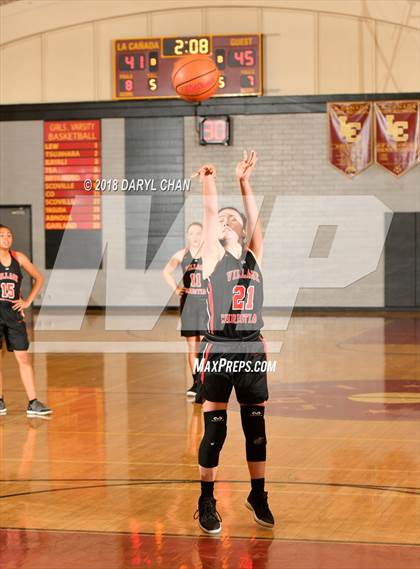 Thumbnail 3 in Village Christian vs. Hart (La Canada Tournament) photogallery.