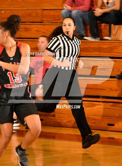 Thumbnail 2 in Village Christian vs. Hart (La Canada Tournament) photogallery.