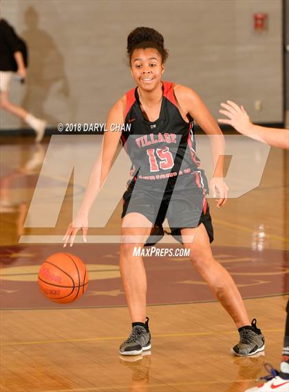 Thumbnail 2 in Village Christian vs. Hart (La Canada Tournament) photogallery.