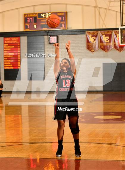 Thumbnail 2 in Village Christian vs. Hart (La Canada Tournament) photogallery.